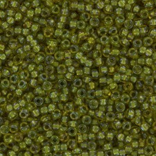 Miyuki rocailles Perlen 11/0 - Fancy lined chartreuse 11-3530